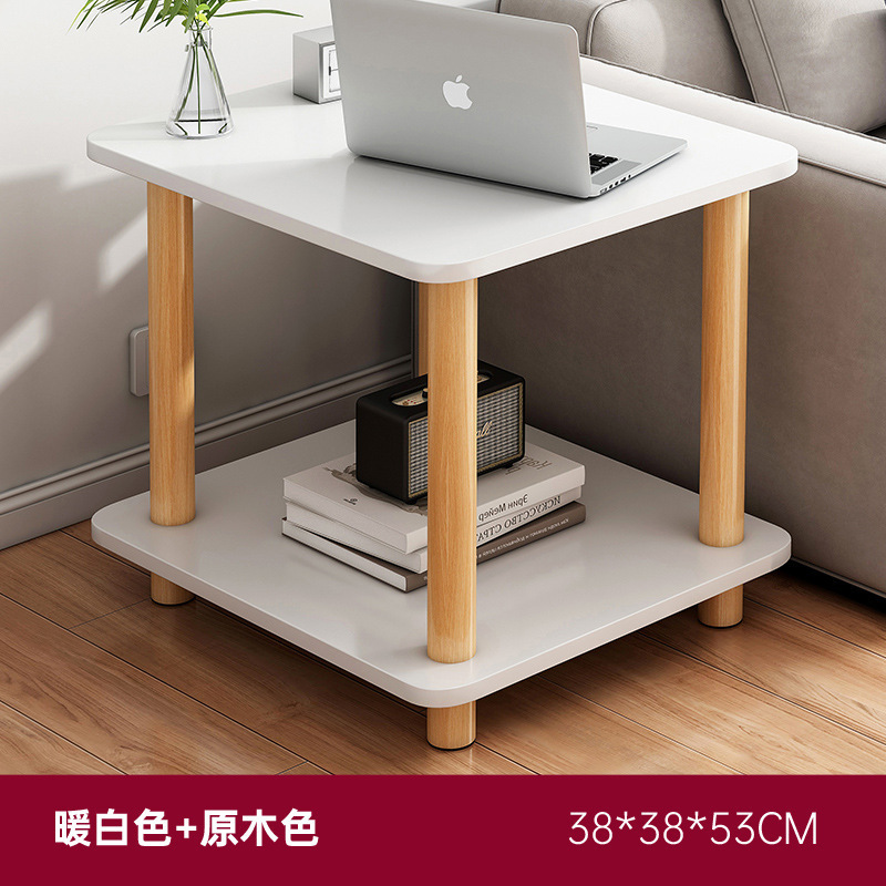 Doble capa sofá lateral varios luz sala de estar de lujo Casa balcón pequeña mesa cuadrada pequeño apartamento dormitorio italiano estante de almacenamiento de noche