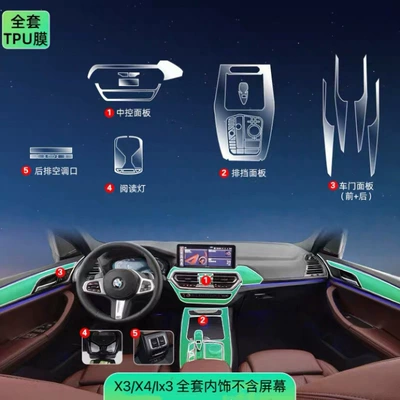 Car interior film: Console Gear Film Interior - the-complete-interior-set-of-22-24-models-does-not-include-the-screen