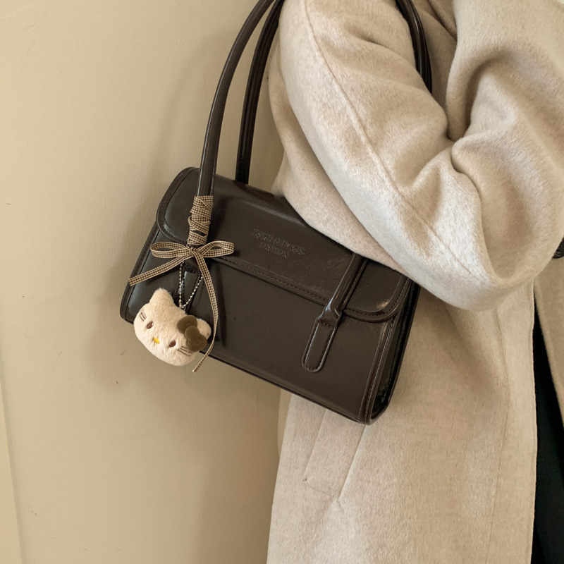 Bolso de brazo retro coreano para mujeres otoño y invierno 2025, nueva moda bolso de mano de alta calidad bolso de hombro de viaje
