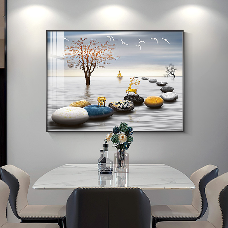 轻奢大气餐厅装饰画高级感餐桌卧室饭厅挂画现代简约客厅墙面壁画|undefined
