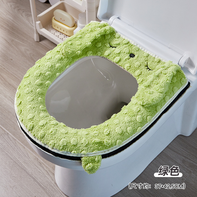 Cute conejo cremallera felpa invierno nuevo estilo de niñas encantador hogar felpa engrosado suave rodeado