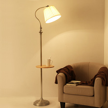 美式落地燈創意復古遙控書房客廳卧室床頭沙發置物茶幾燈立式台燈