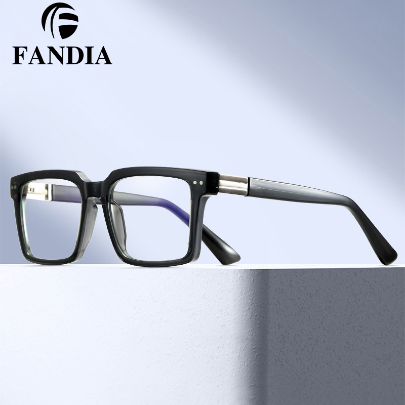 93501 Cross -border hot selling men's anti -Blu -ray flat light mirror TR90 fashion minimalist spring foot optical mirror can be equipped with mirror