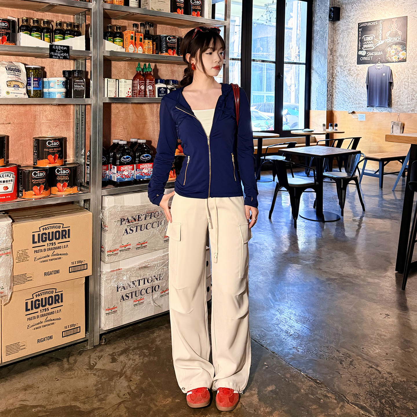 Mj507 Xuanchen Plus Size Korean Style Commuter Style Personalized Work Pants New Spring High Waist Extra Wide Leg Trousers