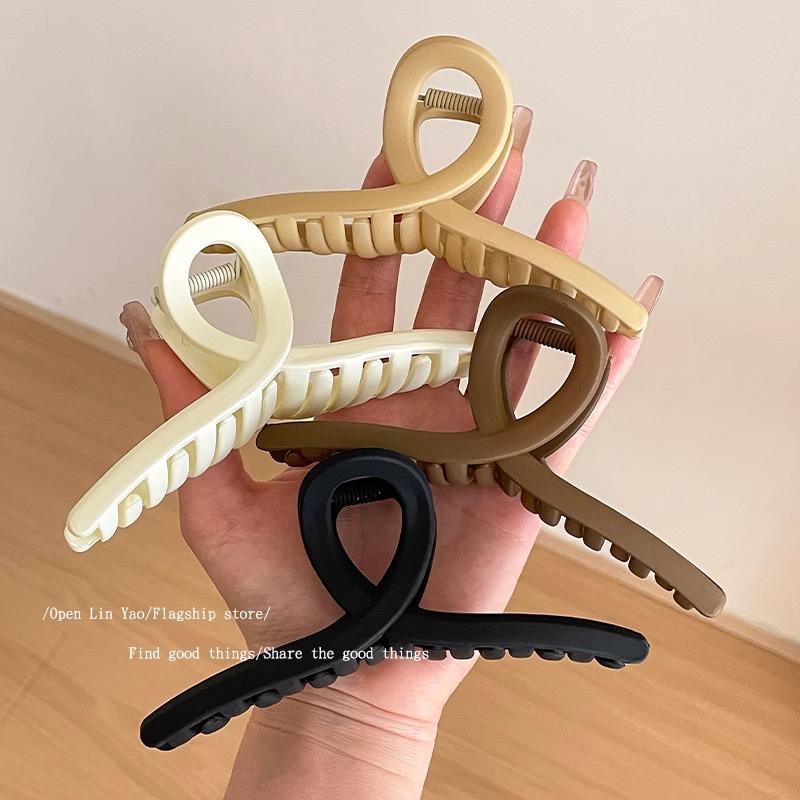 Clip de agarre femenino 2025 nueva horquilla grande de verano con muchos clips de tiburón