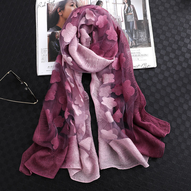 Floral Summer Sun Protection Scarf