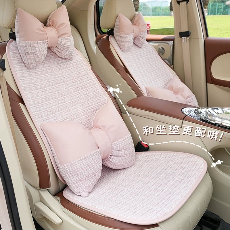 Подушка для автомобильного сиденья, подходит для всех сезонов, легкая роскошь, высококачественный дизайн, в стиле Chanel, комфортная подушка для автомобильного сиденья, подушка для сиденья в салоне автомобиля.