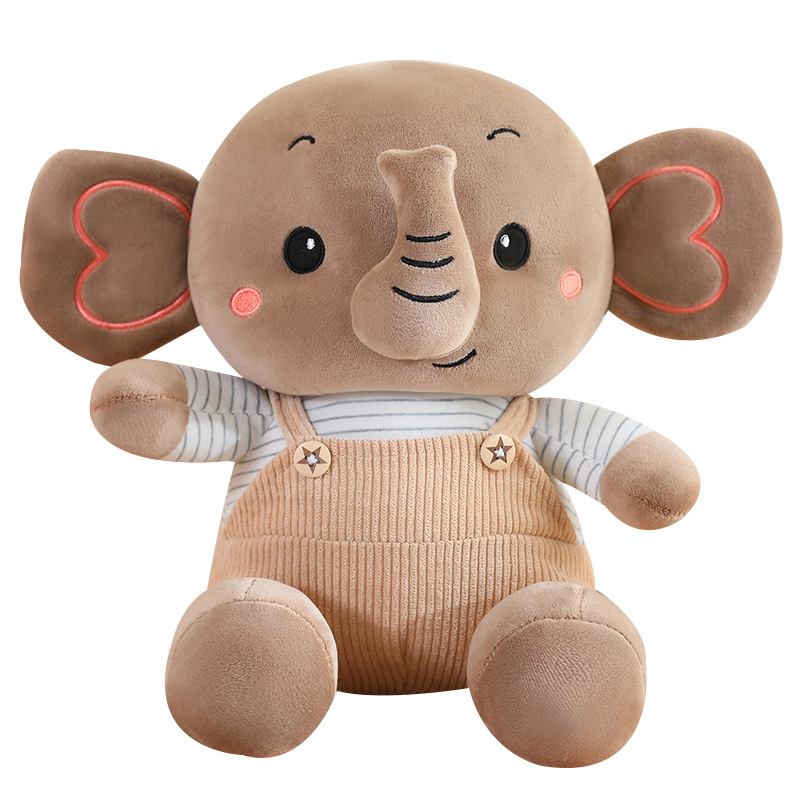 Elefantes lindos juguetes de peluche para vestir muñecas de elefante simulación correa de muñecas de elefante acompañante muñeca máquina de muñecas