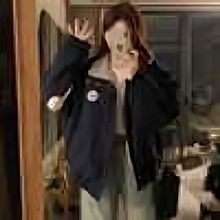 美式复古羊羔毛绒棉服外套女冬季设计感宽松保暖加绒加厚棉袄棉衣