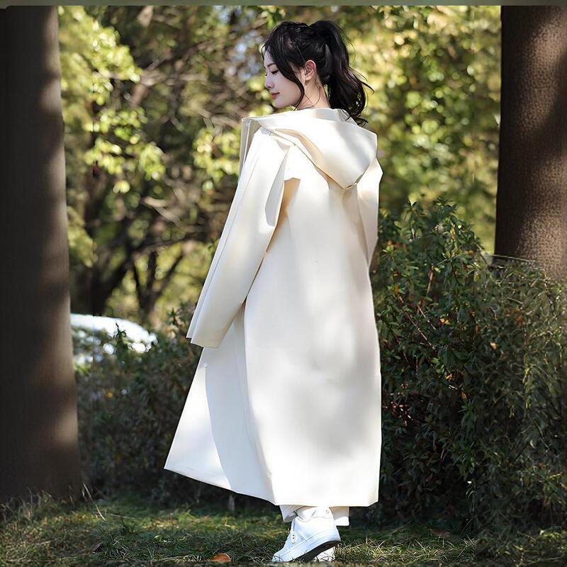 Customized Frosted Eva Disposable Raincoat for Adults Long Thickeneded Outdoor Travel Portable Poncho Logo