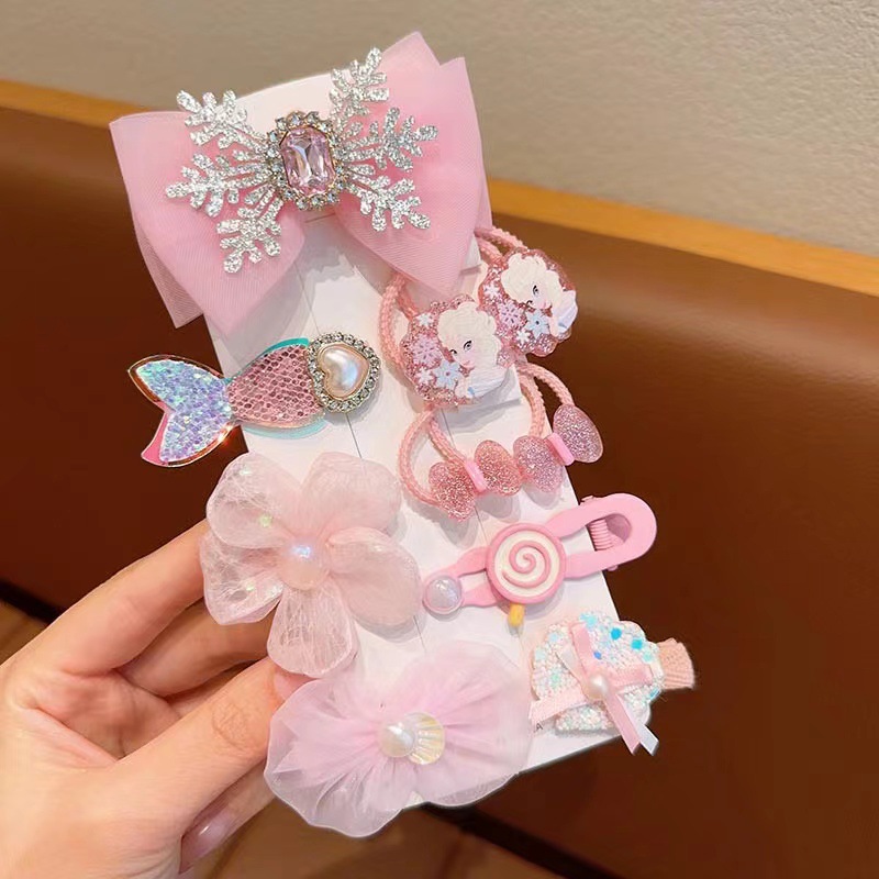 Nueva princesa Aisha clip de pelo para niños clip de pelo helado y nieve clips de pelo para niñas princesa viento lindos joyas para el pelo