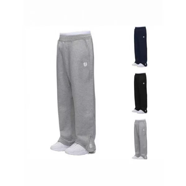 Cross-Border European and American Retro Y2K Street Trendy Hip-Hop Casual Elastic Waist Zipper Loose Pure Color Sports Casual Pants
