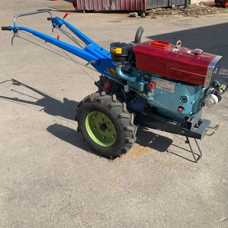 菜园果园松土耕地犁地机小型手扶旋耕机农用施肥播种手扶拖拉机