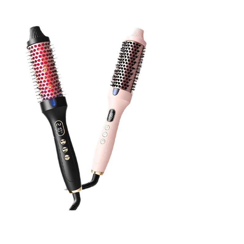 Pein de cabello de rodillo transfronterizo, pein de cabello alto, cabello de cabello flojo y recto, doble propósito, barra de cabello de cabello de protección de cabello caliente con luz roja de doble PTC image 6