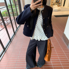 羊毛大衣女款2025新款秋冬季短款呢子小个子小香风毛呢外套