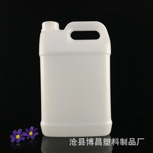 Manufacturer Supplies 5 Liter Pe Thickeneded Plastic Bucket with Handle, Disinfectant Alcohol Pot, White Chemical Flat Square Bucket