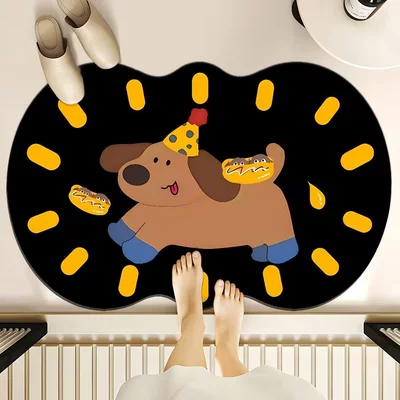 Diatom Mud Mat Dirty and, Avtomobil döşəmə paspasları - cookie-puppy-4060cm-diatom-mud
