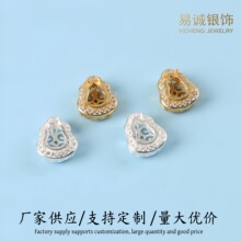 S925���y���J����ͨ�׸����������ֹ�diy�Ƕ������朸������