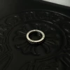 White Diamond Row Diamond Ring-Black Diamond