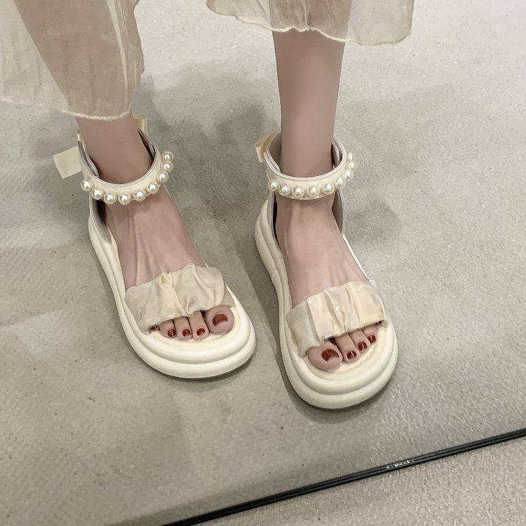 Sandalias francesas para mujer verano 2025 nuevo estilo rojo estilo caliente ligero y de alto valor moda sandalias de todo fósforo para mujer con falda