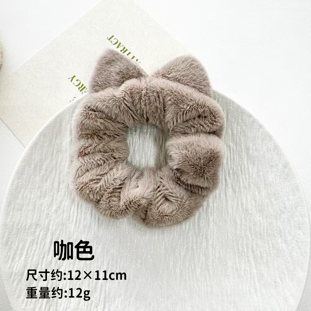 Nuevo lazo de raso estampado, coletero de encaje elegante estilo chino, cuerda para el pelo de cola de caballo al por mayor