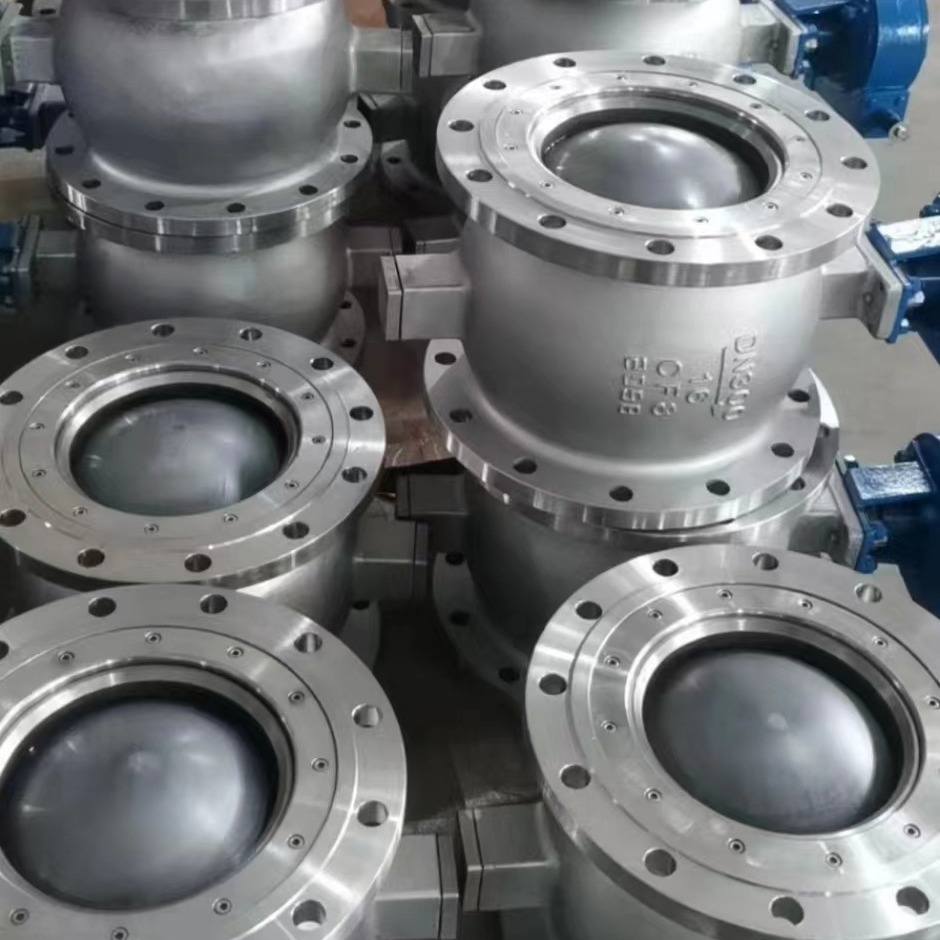 上海V型球阀 QV43H-16P DN350手动 硬密封 耐高温 开关型