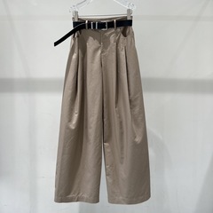 ショッピングモールの同じスタイル2025春の新作婦人服気質多用途ハイウエストスリムワイドレッグカジュアルパンツ40223036