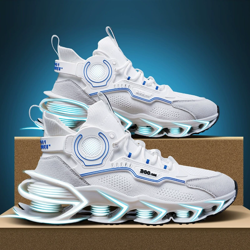 Весенняя и осенняя новая модная мужская обувь воина летающая дышащая обувь папы повседневная обувь лезвия мода Mens shoes