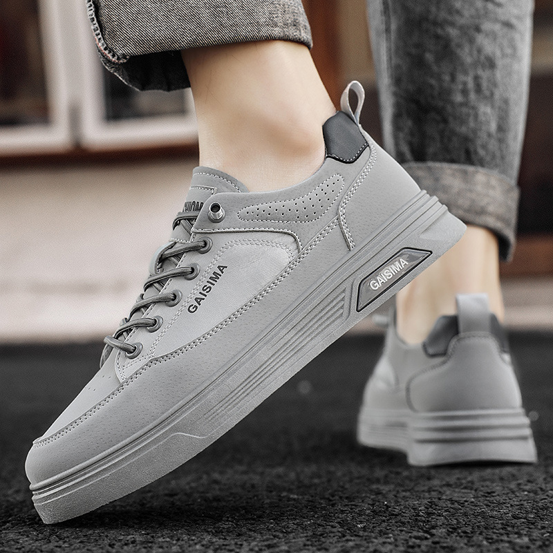 2025 primavera y verano de la marea nacional de viento nicho de suela gruesa inspanel de tela de viento de Hong Kong en vivo zapatos respirables zapatos de skate zapatos de hombre