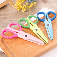 Powerful 6071 Cartoon Scissors, Children's Handicraft Paper Cutting Small Scissors, Safe Rounded Tip Student Paper Cutting Scissors Wholesale