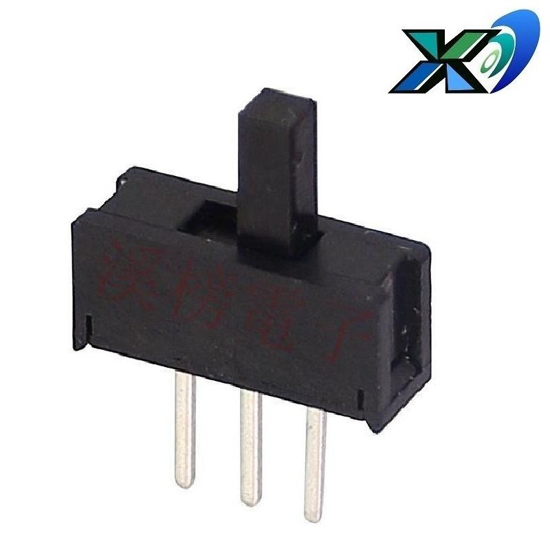 迷你塑胶拨动开关2档 小型2位拨码开关三脚  小型塑胶滑动开关2档