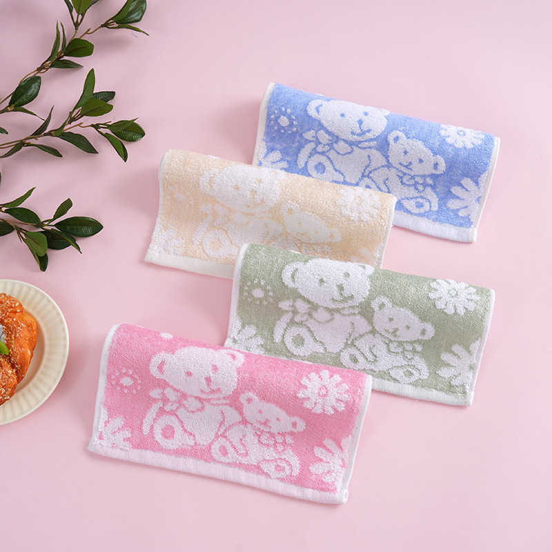 Serviette pour enfants en fibres de bambou et coton, petite serviette pour le visage, douce et non pelucheuse, vente en gros_voghion.com