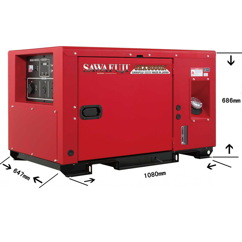 供应原装日本泽藤柴油数码变频发电机SHX8000D