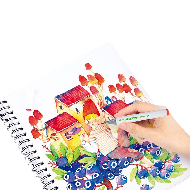 Deli 70812 serie lavable a base de agua triángulo marcador acuarela pluma niños pintura color pluma traje