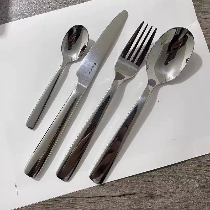 304 stainless steel simple style tableware cutlery, fork and spoon