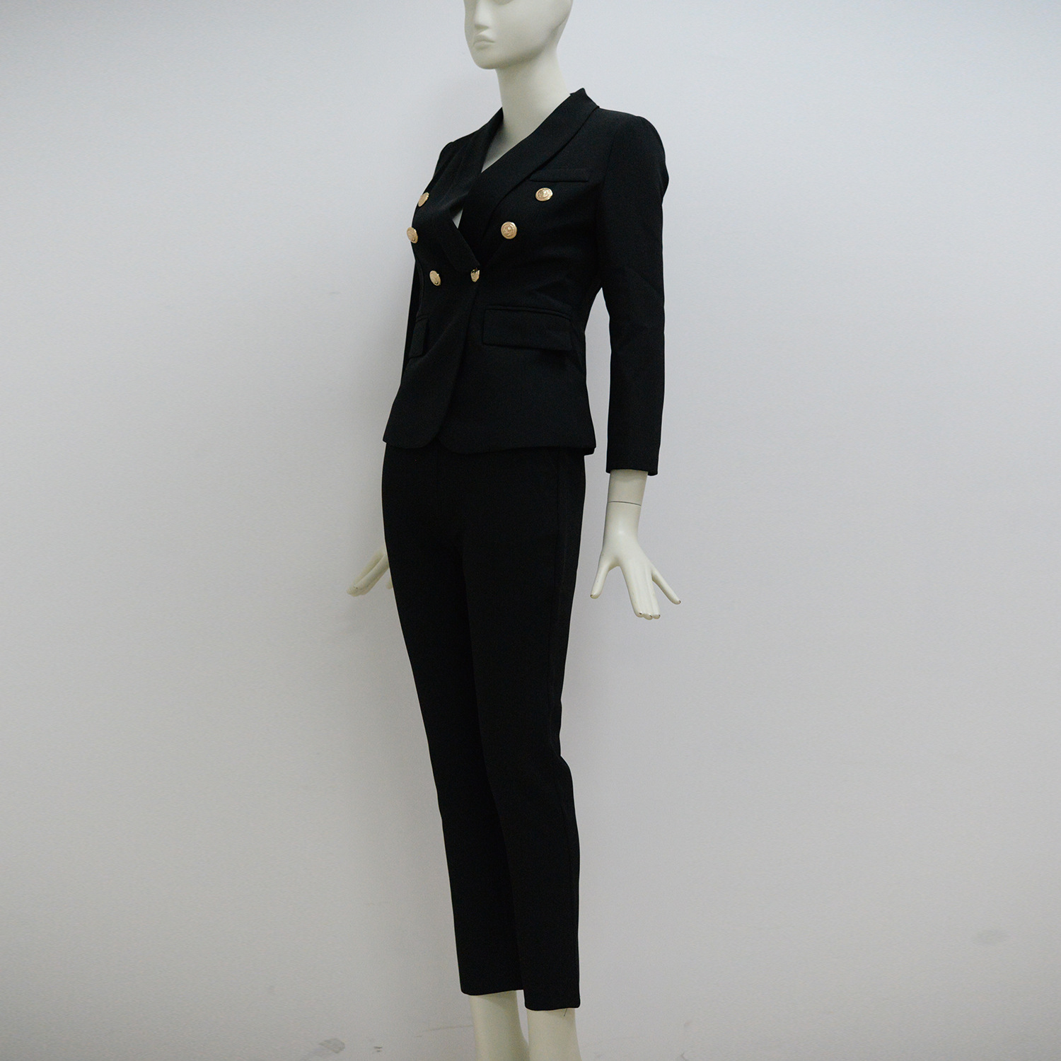 GraceChic Double-Breasted High-End Casual Slim Fit Suit Pants Export Women's Factory Direct Wholesale Hot-Selling Fashion European_voghion.com