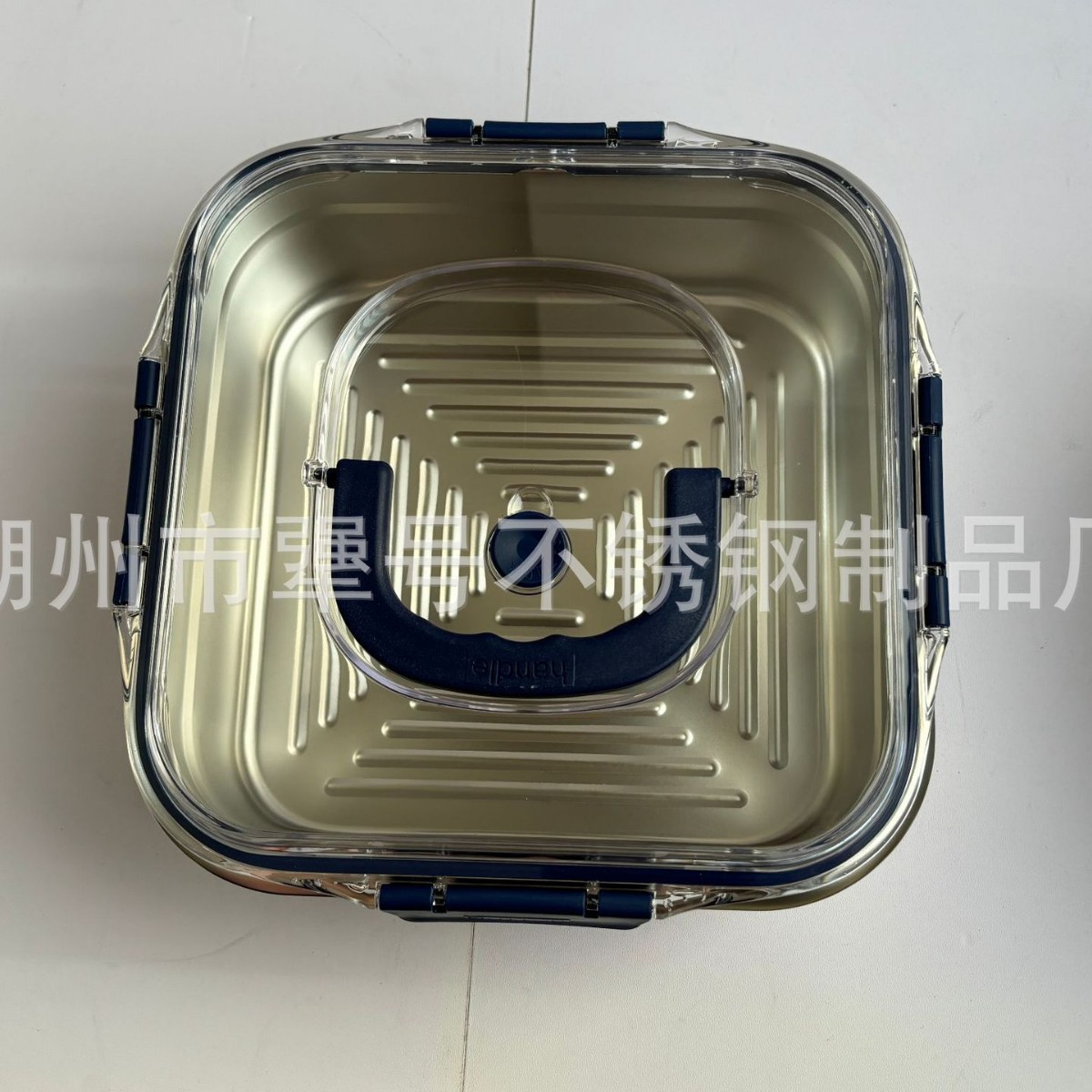 SUS316 사각 안전상자 [PC 블루커버] 1800ml