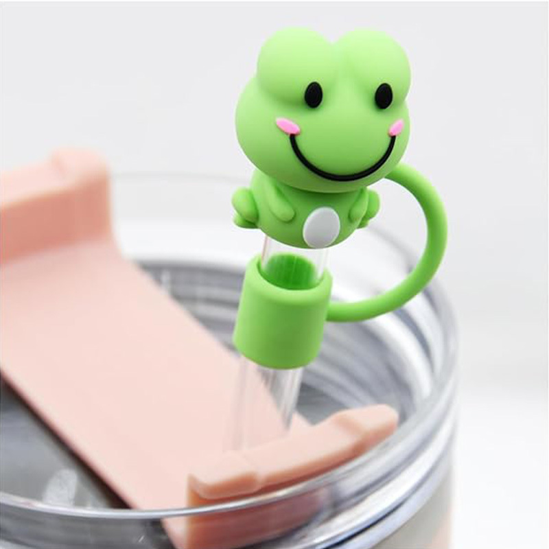 Cute Cartoon Pvc Straw Dust Protection Cap display picture 4