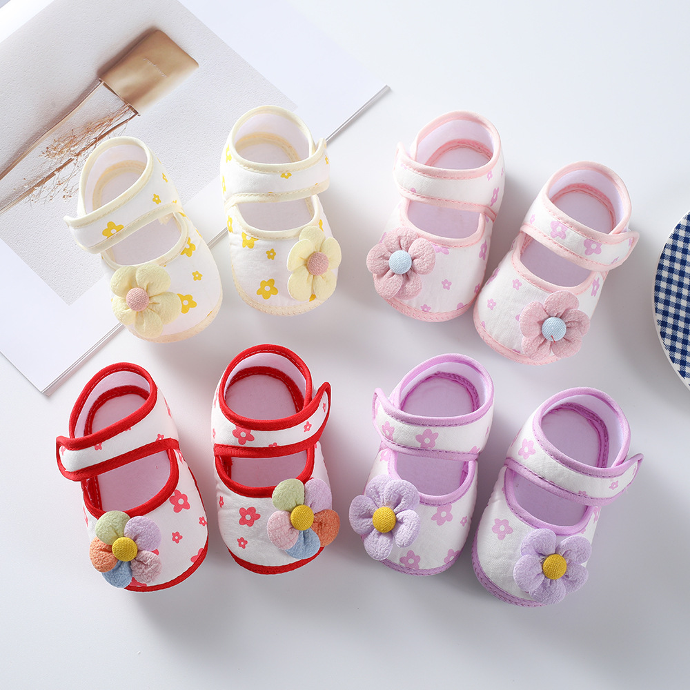2023 New Baby Shoes Newborn Baby Shoes 0-1 Years Old Children's Shoes Soft Sole Princess Shoes 3-6-September Toddler Shoes