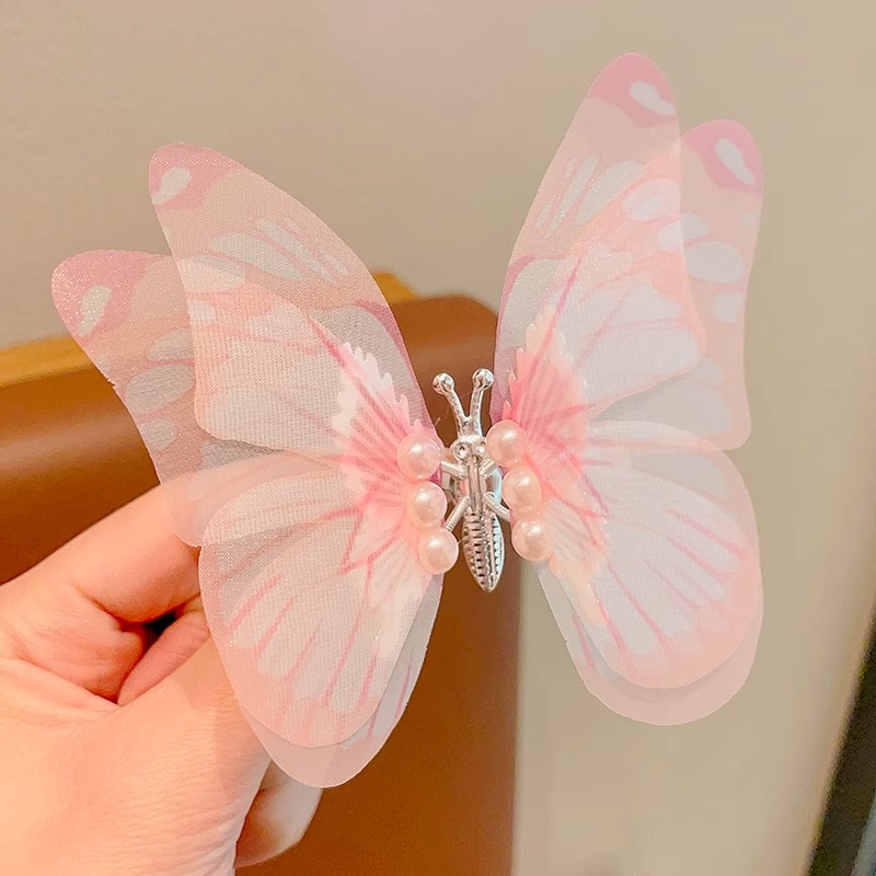 Clips para el cabello de los niños se moverá, clips para el cabello de mariposa de diamante, clips para el cabello de cabello lindo, clips para el lado, clips para el cabello roto, clips para el bang