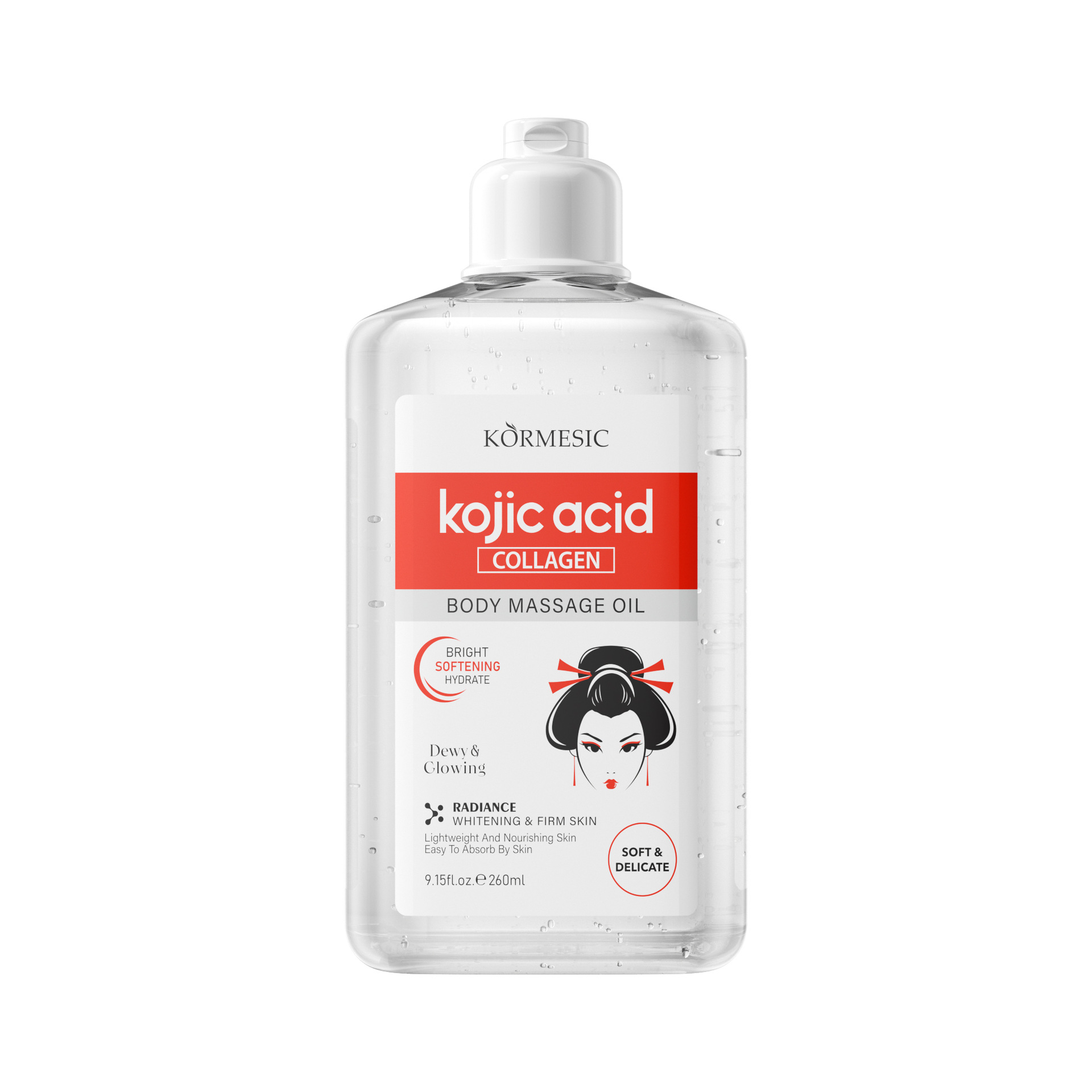Filipinos KORMESIC ácido cúbico y colágeno cuerpo exfoliante gel comercio exterior transfronterizo paquete completo inglés