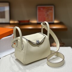 Designer Collection 2024 New Fashion TC Top-Grain Leather with Gold and Silver Buttons Mini Clutch Shoulder Bag