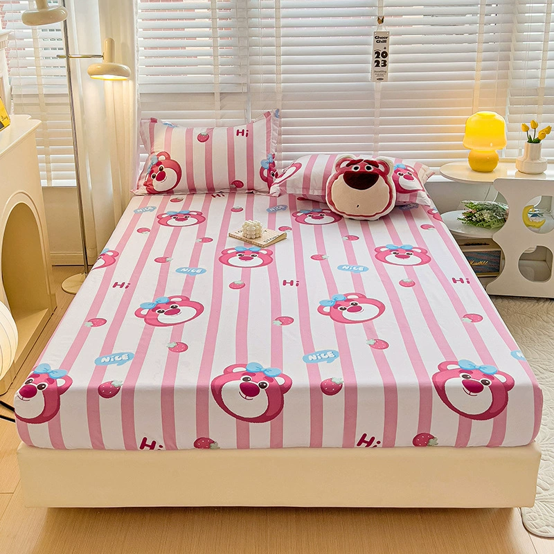 Cartoon genuine sheet, bedspread, mattress, protective case for elementary school students