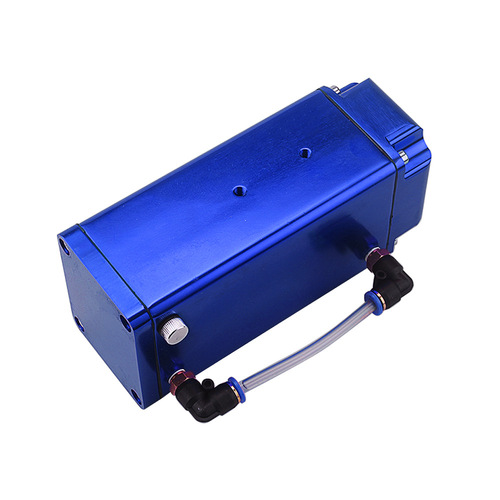 Car modified universal aluminum alloy oil bottle, breathable square oil bottle, square exhaust gas and waste oil recovery bottle