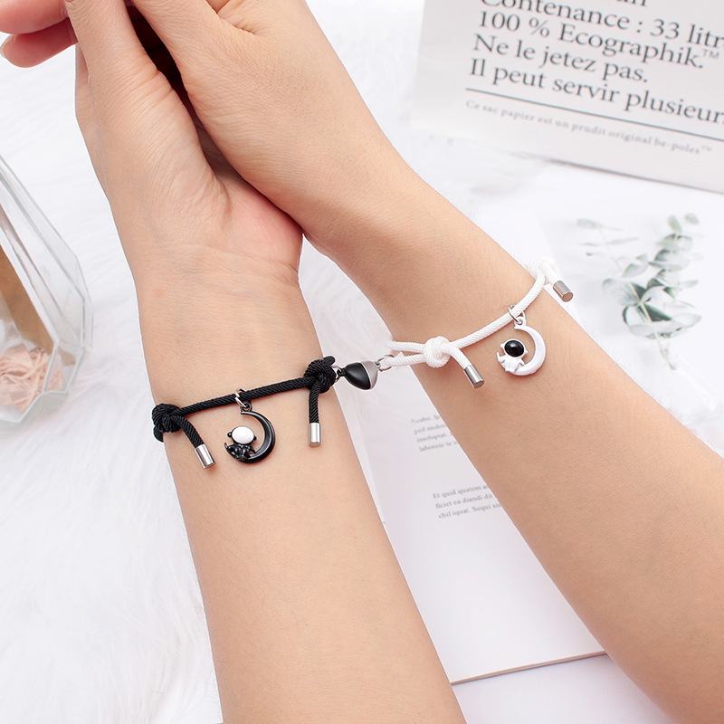 Style Simple Astronaute Alliage Pas D'incrustation Coupler Bracelets display picture 1