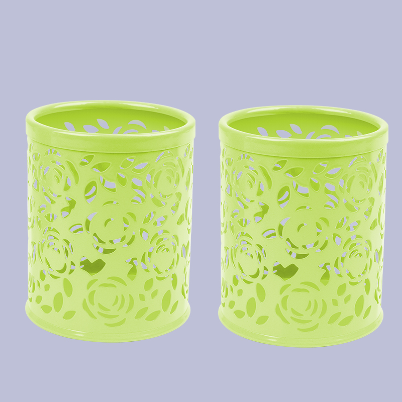 빈 라운드 펜 홀더 그린 (2 팩)