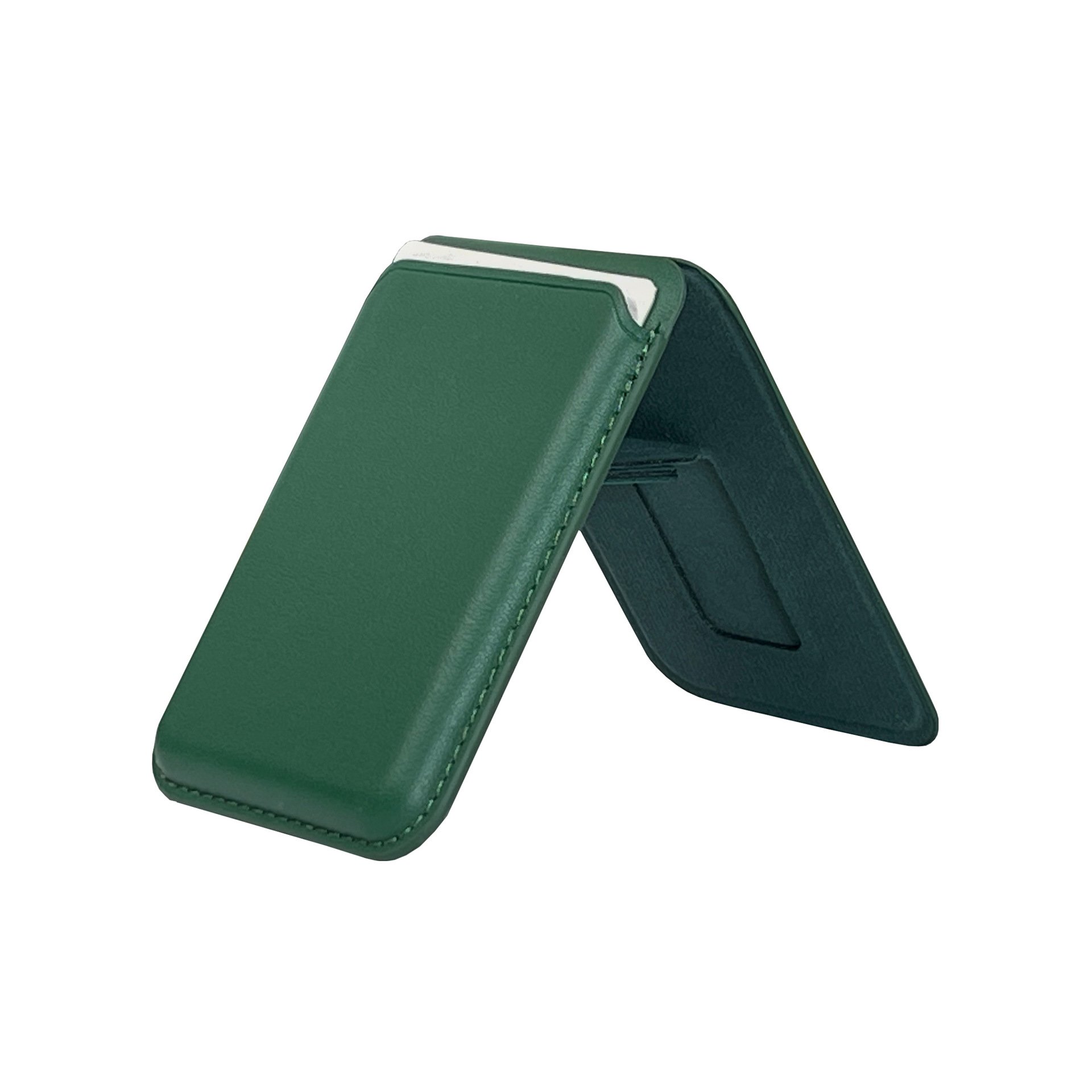 Aplicable a Apple serie MagSafe bolsa de tarjetas magnéticas iPhone serie PU cuero magnético fuerte soporte plegable cubierta de tarjetas