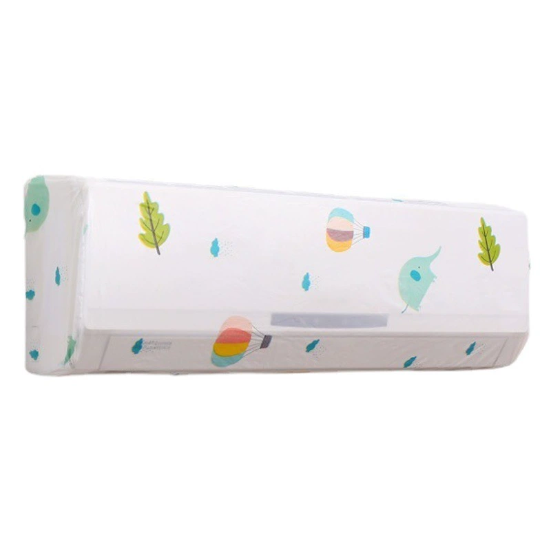 Чехол для кондиционера, настенный, полностью закрывающий, с мультяшным дизайном, моющийся нетканый материал, пылезащитная ткань, защитный чехол для использования в помещении, чехол для кондиционера.