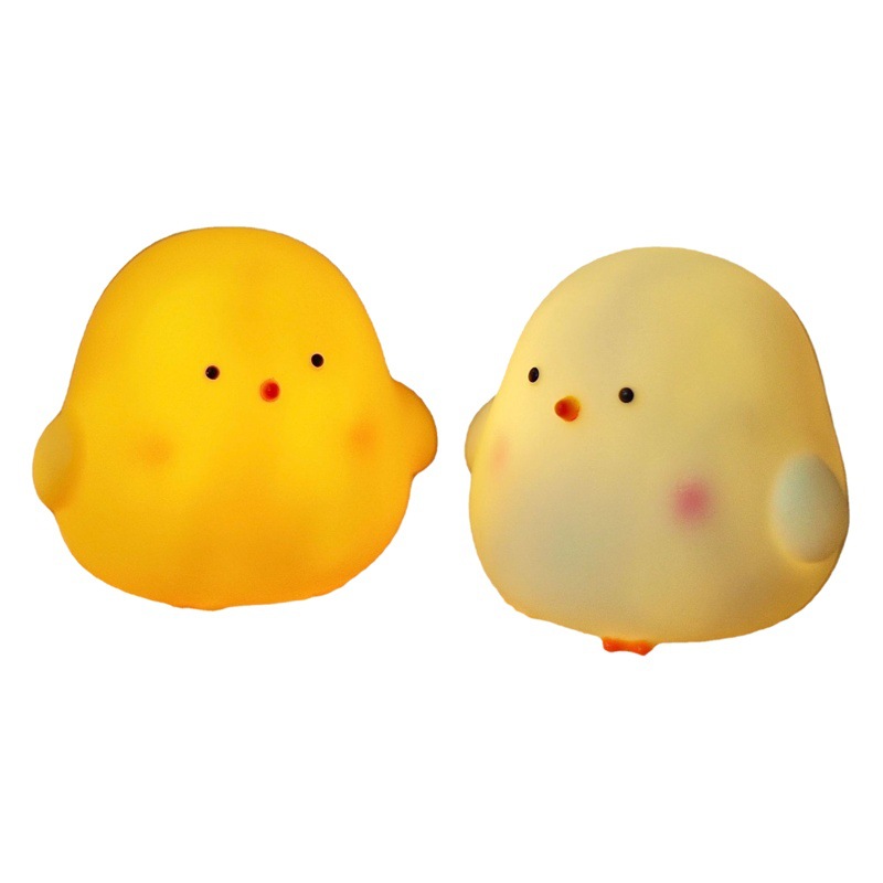 Lamparita nocturna LED de pollito cartoon Luz ambiental estilo ins para cabecera Decoración para dormitorio y residencia Venta al por mayor