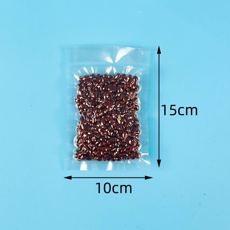 Estriado vacío bolsa de alimentos frescos empaque plástico sellado bolsa de compresión malla lisa bolsa de vacío de bombeo doméstico boca de sellado image 8